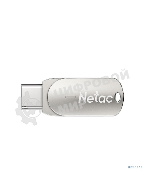 Флешка USB Netac U785 (NT03U785C-032G-30PN), 32Gb, USB 3.0/TypeC, R/W 110/45, серебристый