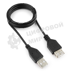 Кабель-удлинитель Гарнизон USB 2.0, AM/AF, 1м, пакет (GCC-USB2-AMAF-1M)