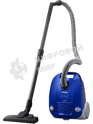 Пылесос Samsung VCC4140V3A синий, 320/1600 Вт, уборка сухая, пылесборник мешок 3 л