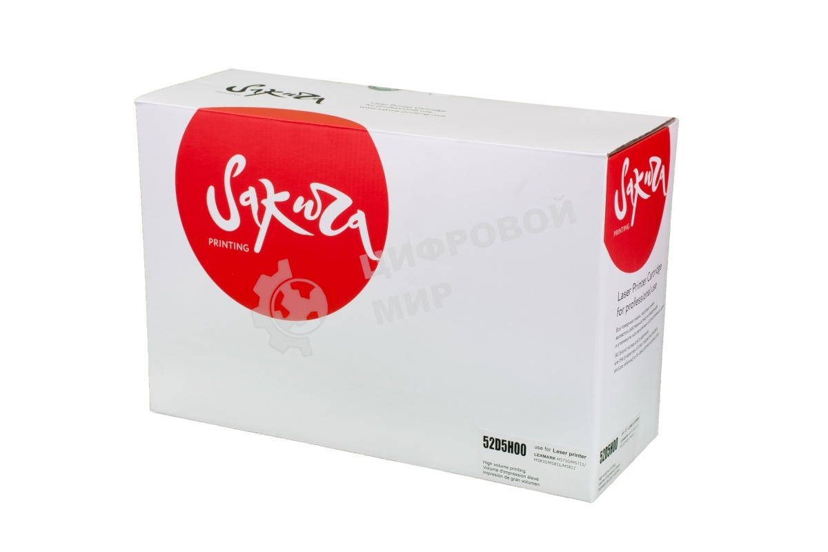 Картридж Sakura 52D5H00 для Lexmark MS710/711/810/811/812, черный, 25 000 к.
