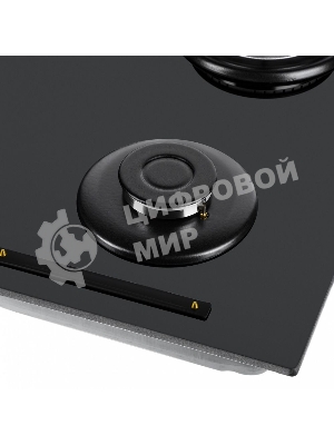 Газовая варочная панель Maunfeld EGHG.64.6CB/G, 4 конфорки, закаленное стекло, черный