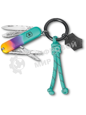 Нож перочинный Victorinox Classic SD Sydney Style (0.6223.E222) 58мм 7 функций бирюзовый подар.коробка