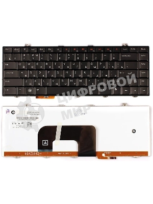 Клавиатура для ноутбука Dell Studio 14 14z 1440 1450 1457 черная с подсветкой