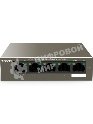Коммутатор Tenda TEF1105P-4-63W 5PORT 10/100M