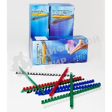 Пружины для переплета пластиковые Office Kit 14 мм (на 91-110 листов) черный (100 шт) (BP2040)