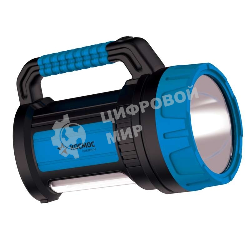 Фонарь светодиодный аккум. Космос premium 7W LED зарядное устройство 220/12В USB зарядка телефона