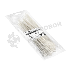 Стяжка (хомут) нейлоновая ExeGate CV66-150x3.6W (нейлон 6.6, 150x3.6 мм, неоткрывающаяся, halogen free, -40°C - +85°C, белая, 100 шт)
