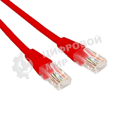 Патч-корд U/UTP Rexant cat.5e, RJ45-RJ45, 26AWG, ZH нг(А)-HF, красный, 2м
