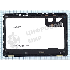 Модуль (матрица + тачскрин) для Asus ZenBook Flip UX360CA QHD+ черный с рамкой