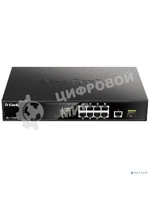 Коммутатор D-Link DGS-1010MP/A1A, L2 Unmanaged Switch with 9 10/100/1000Base-T portsand 1 1000Base-X SFPports(8 PoE ports 802.3af/802.3at (30 W), PoE Budget 125 W)