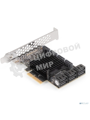 Контроллер ExeGate EXE-510 (PCI-E x4, SATA3 6Gb/s, 10 int, ASMedia Chipset ASM1166+JMB575)