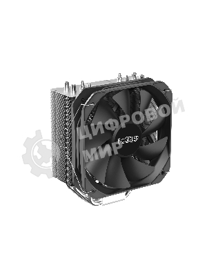 Кулер PCCooler Paladin 400 S115X/1200/1700/AM4 (20 шт/кор, TDP 200W, PWM FAN, 4 тепловые трубки 6мм, 800-1600RPM, 18-28,6dBa)