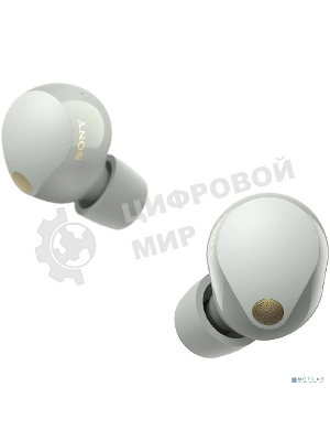 Наушники TWS Sony WF-1000XM5 серебристый, внутриканальные, Bluetooth, активное шумоподавление, беспроводная зарядка, до 8 ч