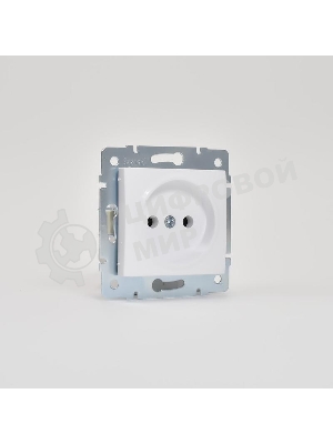 Механизм розетки 1-м СП Karina 16А IP20 без заземл. термопласт бел. LEZARD 707-0288-121B