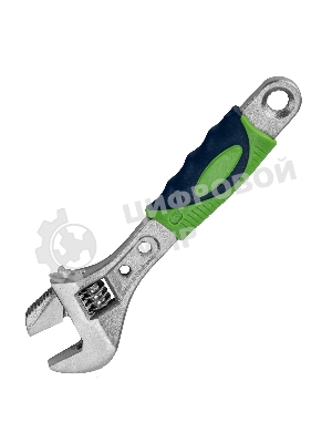 Ключ разводной Сибртех 150мм, переставная губка, двухкомпонентная рукоятка