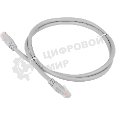 Патч-корд TWT UTP cat.6, с заливными колпачками, 10.0 м, серый