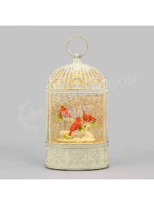 Декоративный светильник Neon-night Кардинал с конфетти и подсветкой, 13,3х7,9х23,7 см, питание 3хАА (не в комплекте) и USB