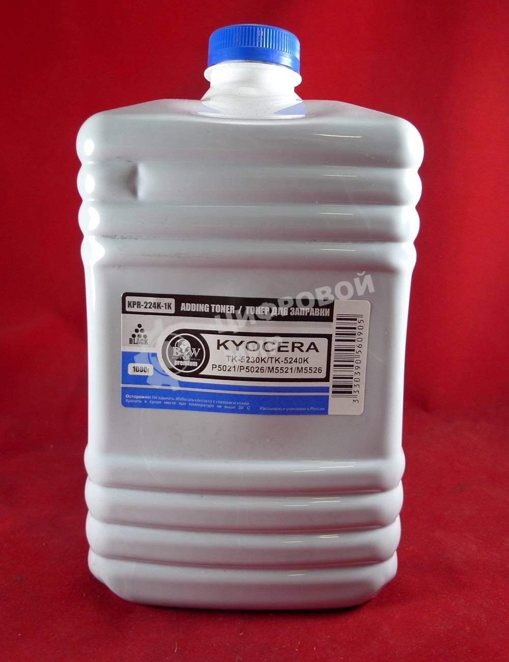 Тонер для Kyocera TK-5220K/TK-5230K/TK-5240K, P5021/P5026/M5521/M5526 Black (кан. 1кг) Black&White Premium