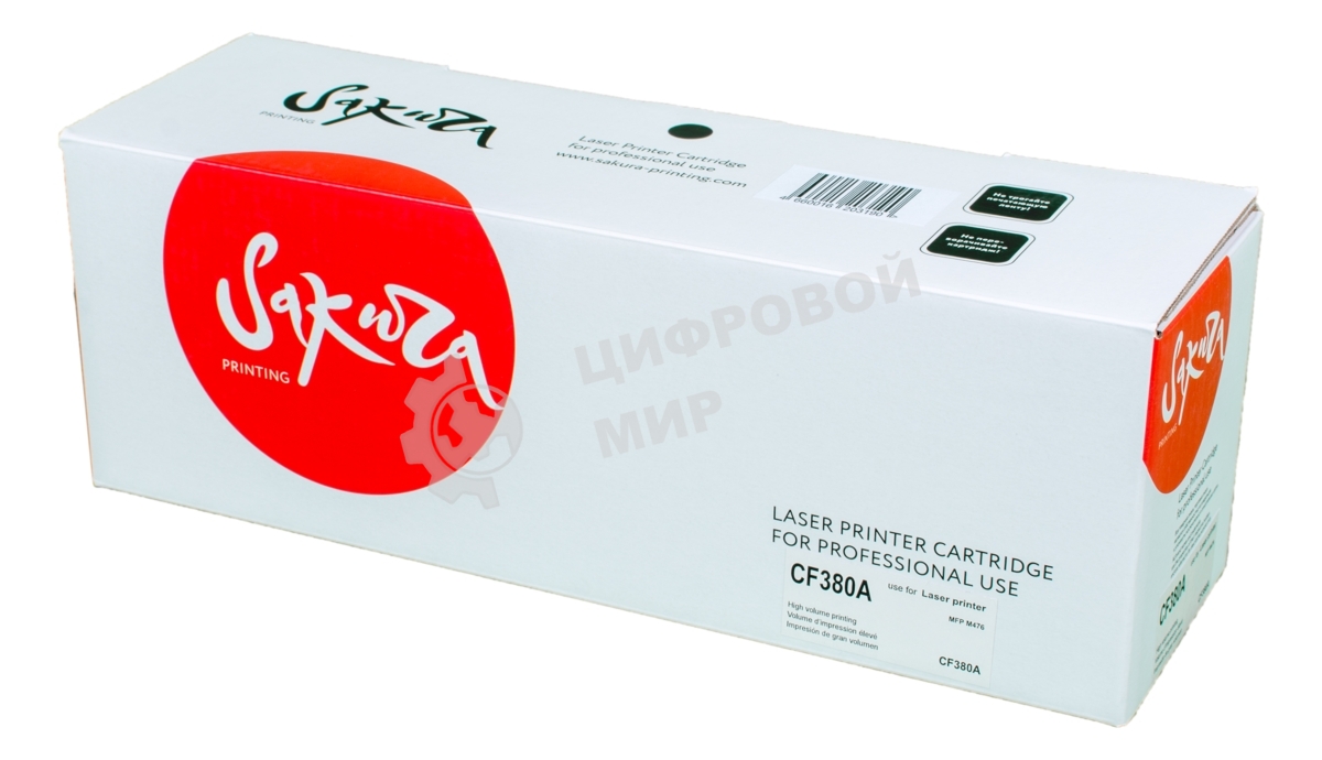 Картридж Sakura CF380A для HP MFP M476, черный 2400 к.