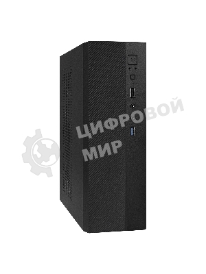 Компьютерный корпус Desktop ExeGate EX291267RUS MI-301U (mATX/mini-ITX, без БП, 1*USB+1*USB 3.0, аудио, черный)