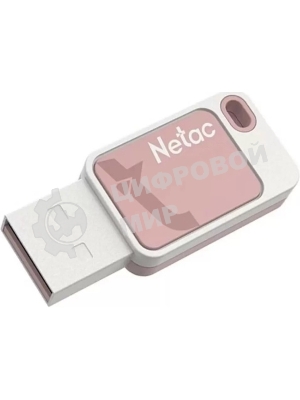 Флешка USB Netac UA31 NT03UA31N-032G-20PK), 32Gb, USB 2.0, R/W 110/45, розовый/белый