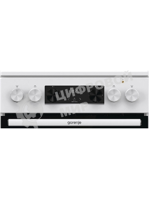 Плита электрическая Gorenje GEC5C42WG белый, конфорок 4 электрических, духовка 70 л, 50 см x 85 см x 59.4 см (без крышки)