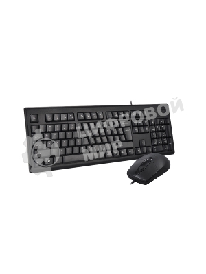 Комплект клавиатура+мышь A4Tech KRS-8372 проводной, USB, 1200 DPI, чёрный