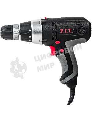 Дрель-шуруповерт P.I.T. РВМ10-С2 МАСТЕР, 400Вт 30 Нм, щеточный