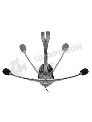 Гарнитура Logitech H110 серебристый, проводная, 3.5 мм