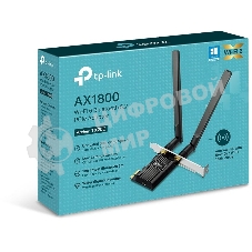 Двухдиапазонный адаптер PCI Express TP-Link Archer TX20E с поддержкой Wi-Fi AX1800 и Bluetooth 5.2