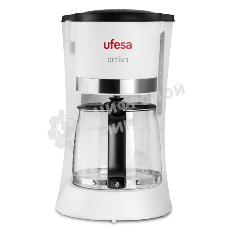 Кофеварка капельная Ufesa CG7123 ACTIVA белый, исп. кофе - молотый, 1.5 л, 800 Вт.