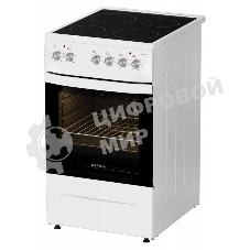 Плита электрическая Darina 1D5 EC 241 614 W белый/черный, конфорок 4 шт, духовка 50 л, 50 см x 85 см x 60 см