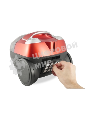 Пылесос Centek CT-2535 красный/черный, 350/2000 Вт, уборка сухая, пылесборник контейнер, 1,5 л