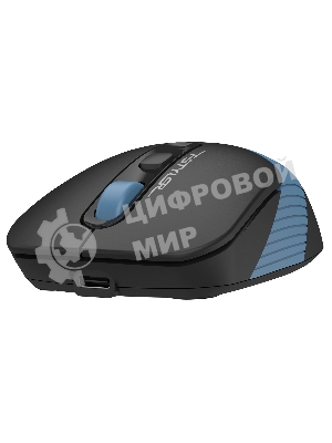 Мышь беспроводная A4Tech Fstyler FB10C черный/синий, 2000 dpi, радиоканал, Bluetooth, USB, кнопки - 4
