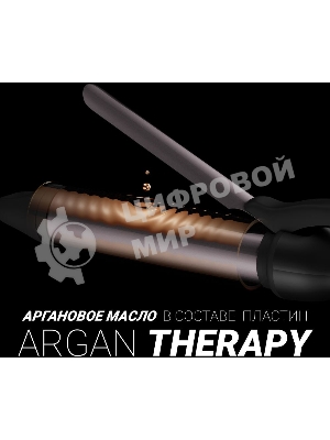 Щипцы для завивки волос Polaris PHS 3410TAi Argan Therapy PRO черный, 34 мм, 220 °C, 6 режимов