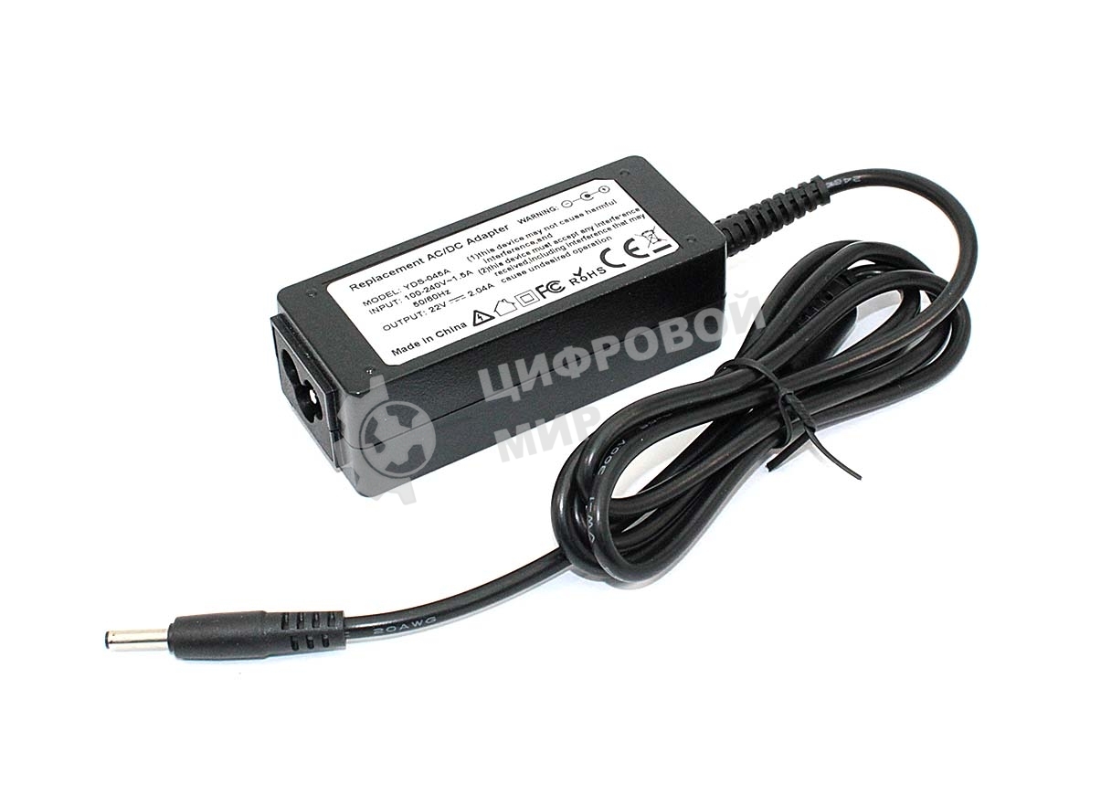 Блок питания (сетевой адатер) для ноутбуков Sharp 22V 2.04A 3.5*1.35 OEM