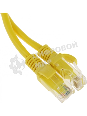 Патч-корд UTP Cablexpert cat.5e, 1м, литой, многожильный, желтый