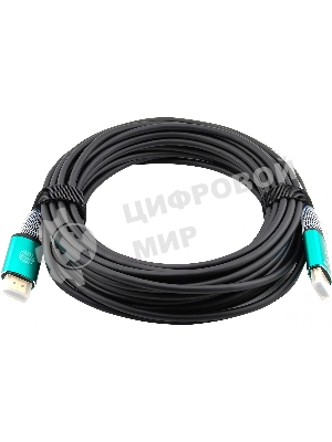 Кабель аудио-видео Cactus CS-HDMI-AOC-2.1-10 HDMI (m)/HDMI (m) 10м. позолоч.конт. черный