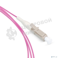 Пигтейл Cabeus, LC/UPC, OM4 50/125, 1,5м, серый хвостовик, розовый