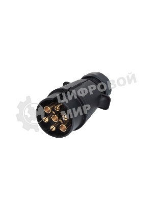 Вилка прицепа Rexant 12В, 7 контактов, пластик