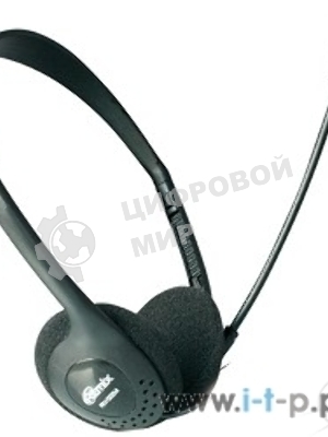 Гарнитура Ritmix RH-512M чёрный, проводная, 3.5 мм
