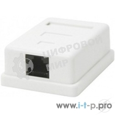 Розетка GEMBIRD NA212 RJ-45 кат.5e внешняя 1 порт, 110/Krone