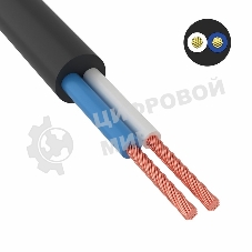 Провод соединительный ПВС 2х1,5 мм² 150 м черный ГОСТ 7399-97
