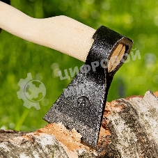 Топор кованый, в сборе, 680/900 г, деревянное топорище, 400 мм, Б, (Ижевск) Россия