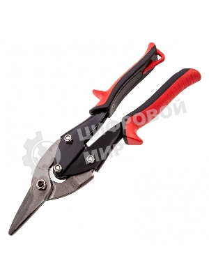 Ножницы по металлу Matrix, 250 мм, левые, обрезиненные рукоятки