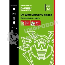 Программное обеспечение DR.WEB Security Space 1 ПК/1 год (BHW-B-12M-1-A3)