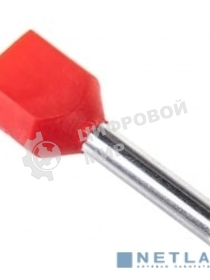 Наконечник-гильза изол. НГИ2 1.5-12 кр. (уп. 100 шт) IEK UTE10-D2-6-100