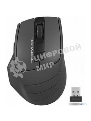 Мышь беспроводная A4Tech Fstyler FG30 серый, 2000 dpi, радиоканал, USB, кнопки - 5