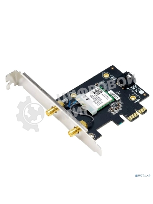 Сетевой адаптер Wi-Fi + Bluetooth Asus PCE-BE6500 BE6500 PCI Express 2ант.
