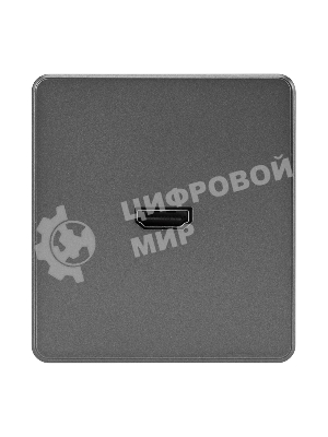 Розетка Kranz ROUND HDMI с/у титан